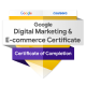 Badge de Google Marketing digital y Comercio electrónico